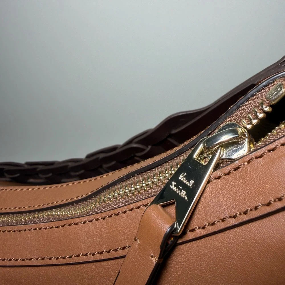 Paul Smith Women's Tan
Leather Hobo Bag With Woven Strap - Picture 8 of 10